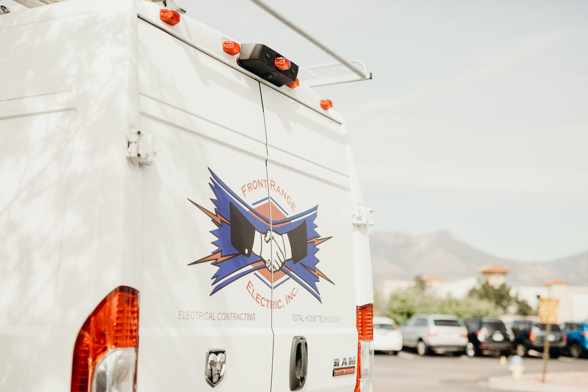 Front Range Electric van traveling to AC repair