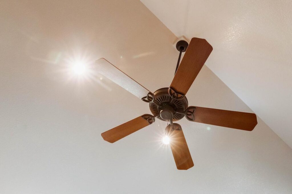 professionally installed ceiling fan